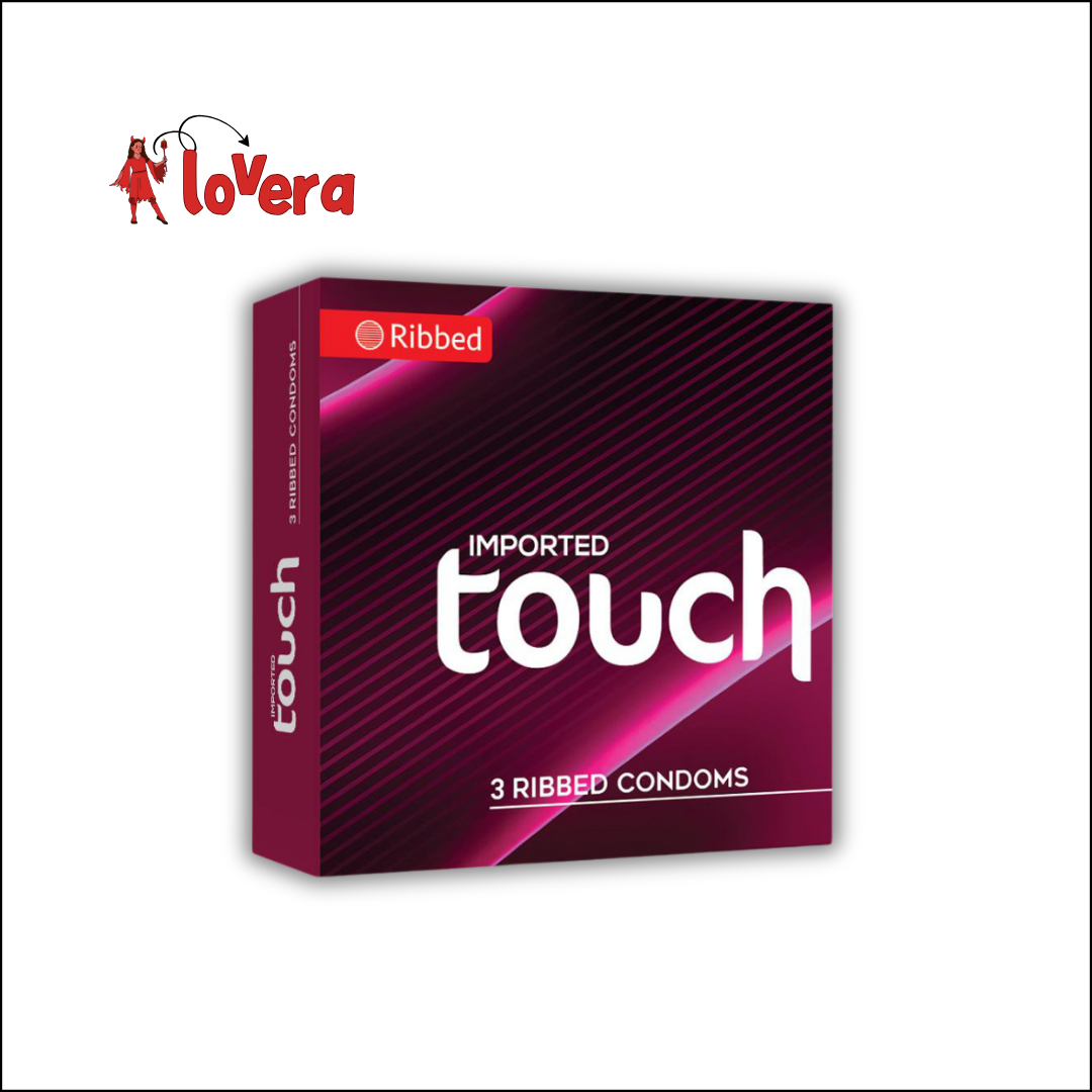 Touch Ribbed Imported Condoms Pack of 5