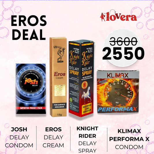 Lovera Josh, Eros, Spray and Klimax Condoms Deal