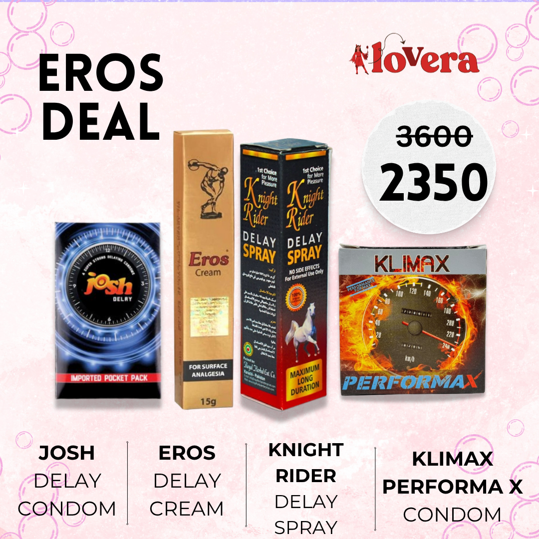 Lovera Josh, Eros, Spray and Klimax Condoms Deal